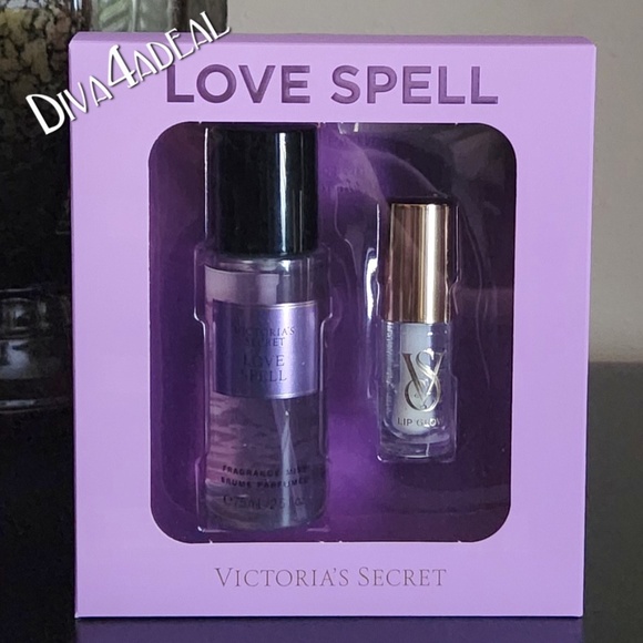 Victoria’s Secret LOVE SPELL MIST & KISS 2PC Gift Set - Picture 1 of 2